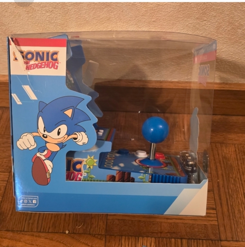 My Arcade Sonic The Hedgehog Joystick Player 2in1 Sega Classic Arcade 6+ New - Picture 6 of 6